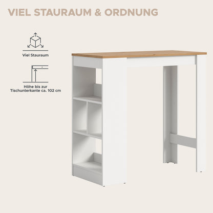 Urban Bar-/Esstisch  (B/H/T: 105x103x51 cm) in Weiß