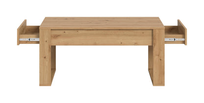 Table basse MALMÖ (L/H/P : env. 110/52/60 cm) en imitation Chêne Artisan/imitation Chêne Artisan