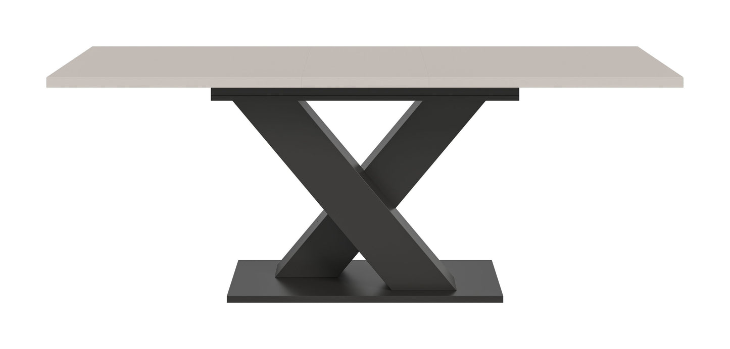 Table de salle à manger MOTION (L/H/P : env. 150/76/90 cm) en blanc/cachemire