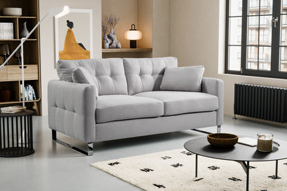 Canapé 2 places moderne Hera – Canapé 2 places moderne avec revêtement en tissu plat
