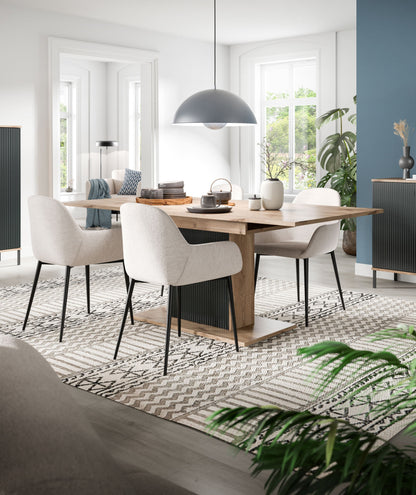 Homes & Jones Esstisch 160x75x90 cm, Esszimmertisch, Wohnzimmermöbel, Esszimmer