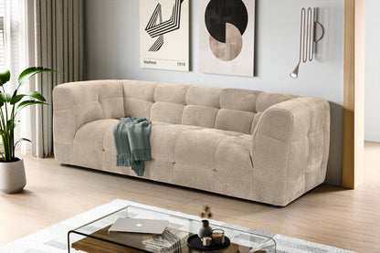 Homes & Jones Sofa 2,5-Sitzer Modernes Polstersofa m. Stoffbezug in Flachgewebe
