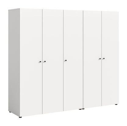 Combinaison d'armoires DARWIN (L/H/P : env. 200/176/51 cm) en anthracite/anthracite
