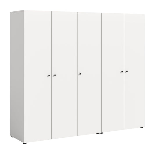 Combinaison d'armoires DARWIN (L/H/P : env. 200/176/51 cm) en anthracite/anthracite