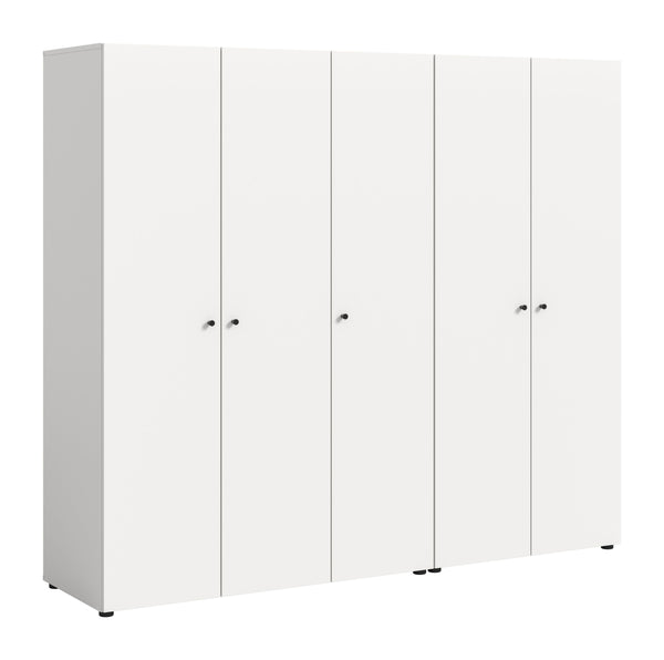Combinaison d'armoires DARWIN (L/H/P : env. 200/176/51 cm) en anthracite/anthracite