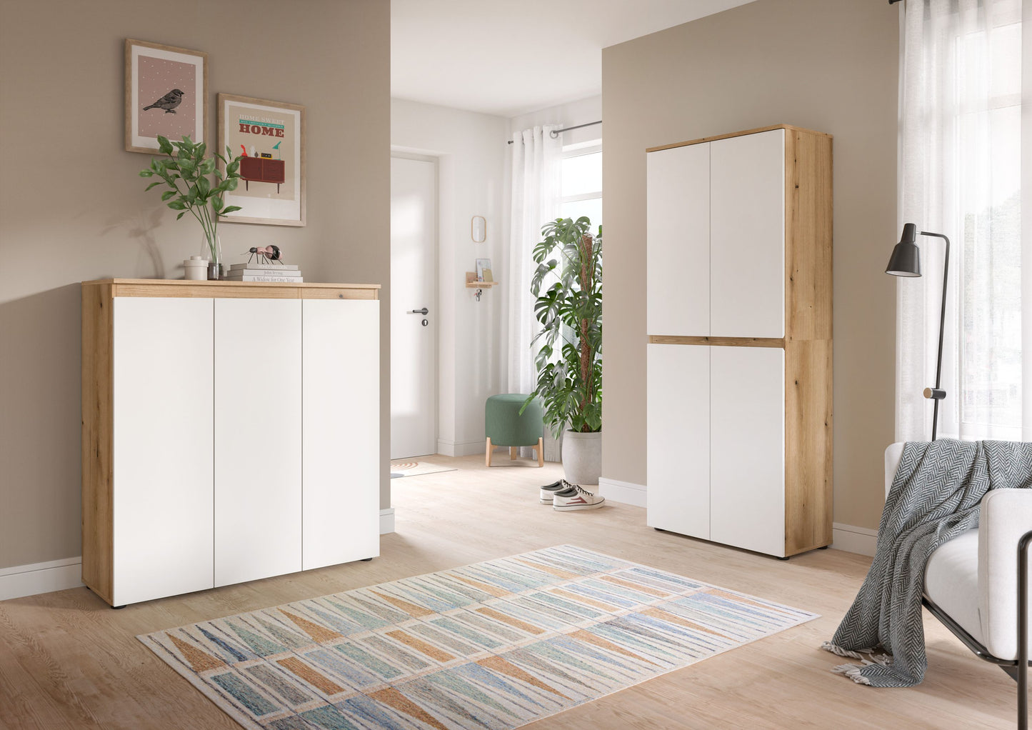 Homes & Jones Universalschrank 2-tlg., Mehrzweckschrank, Breite Gesamt 190 cm