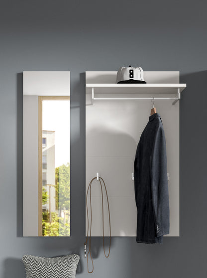 Homes & Jones Garderobenset 2-tlg., Paneel und Garderobenspiegel, Flurmöbel