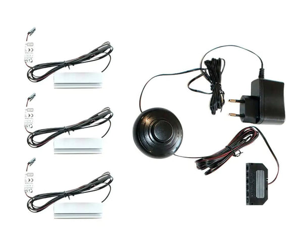 Glass Shelf Clip WARM White Set of 3 LIGHTING (W/H/D: approx. 10/8/5 cm) in --/--