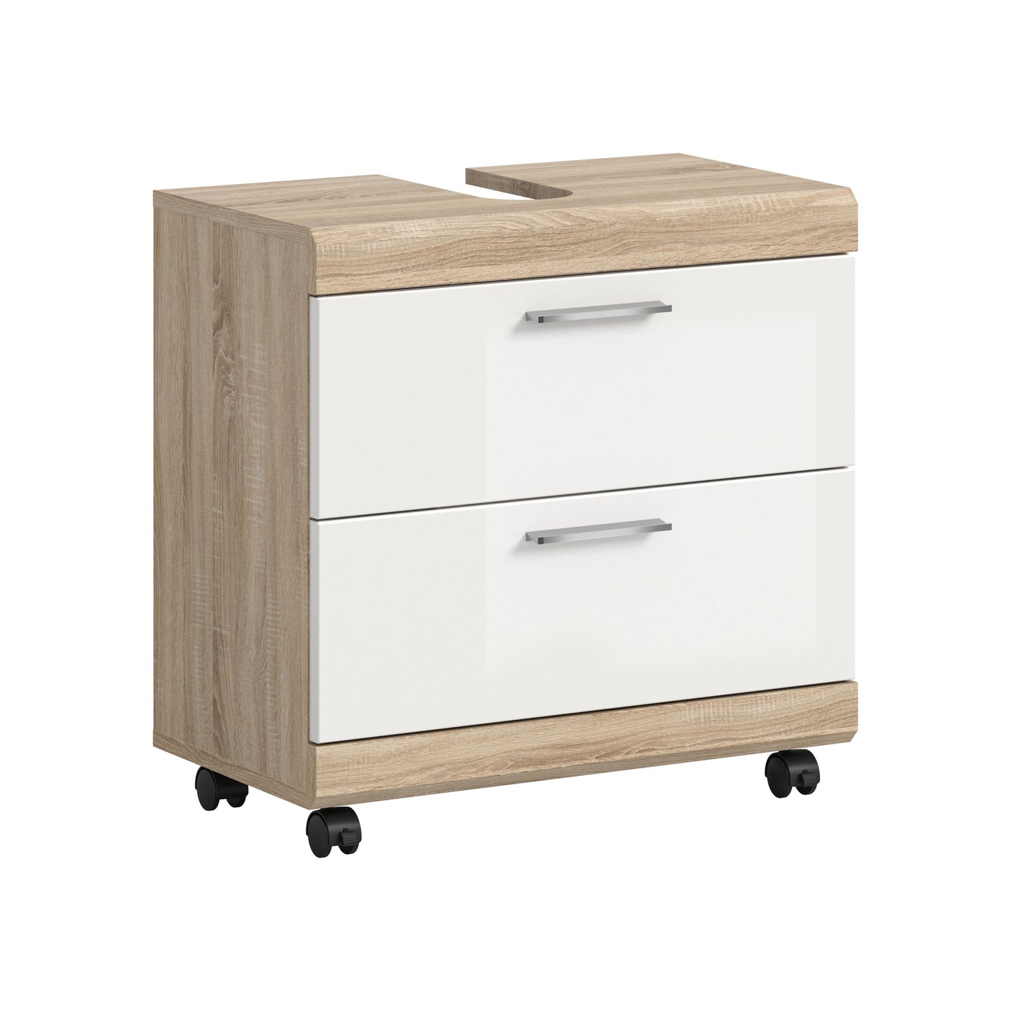 Homes & Jones Waschbeckenunterschrank auf Rollen, Schrank easy to handle