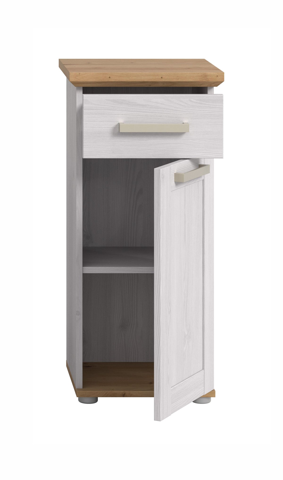 Standing cabinet VERONA (W/H/D: approx. 39/85/34 cm) in Sibiu Larch replica/Sibiu Larch replica