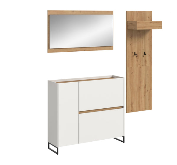 Ensemble de meubles d'entrée DRIVE (L/H/P : env. 175/192/32 cm) en sauge/sauge