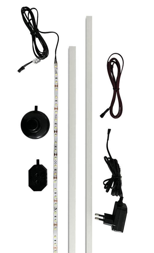 Light profile 2x 60/95 Cold White LIGHTING (W/H/D: approx. 10/8/5 cm) in --/--