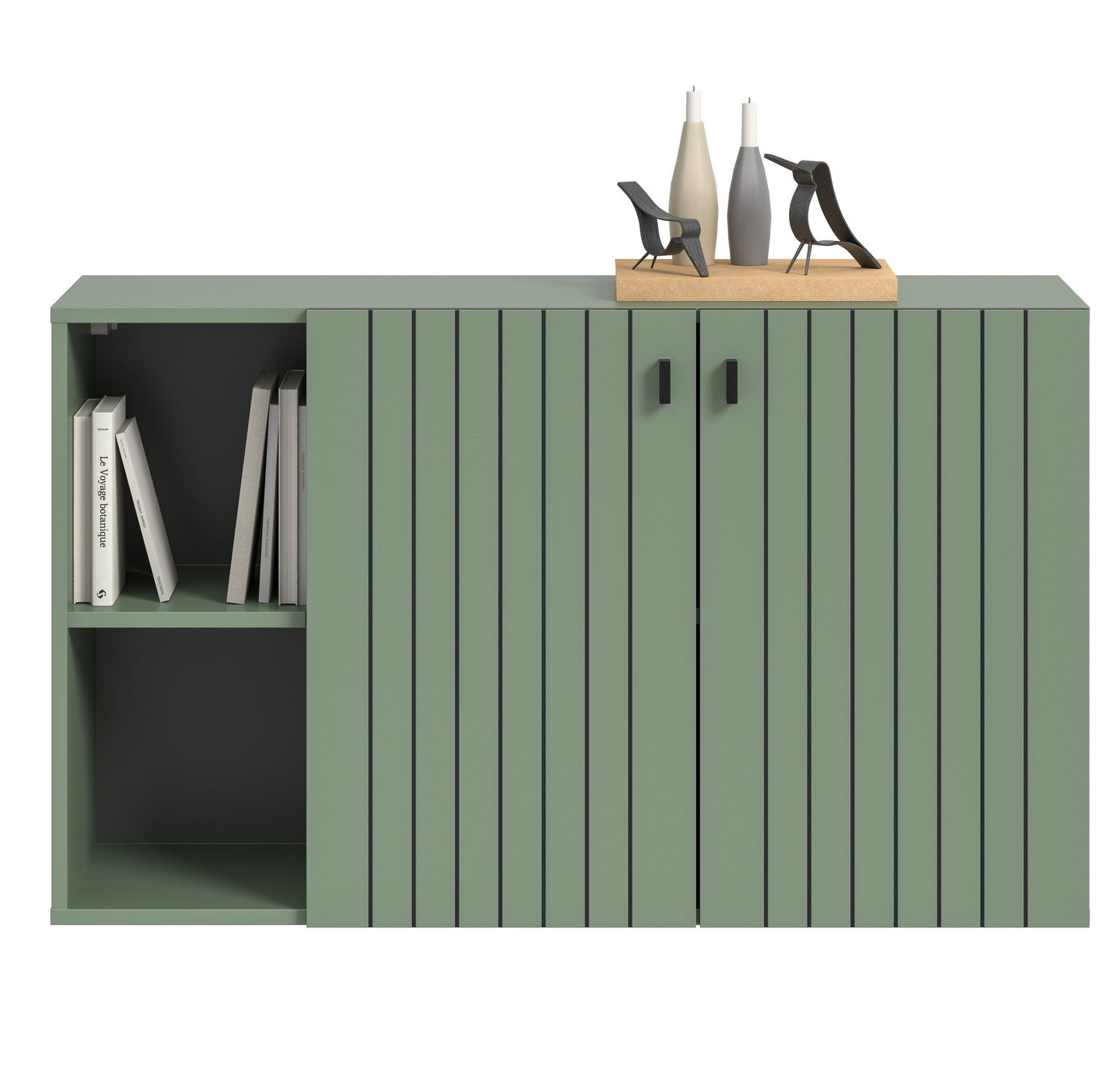 Homes & Jones Garderobenschrank 106 cm breit hängend, Dielenschrank, Flurmöbel