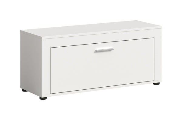 Banc JAM (L/H/P : env. 100/44/35 cm) aspect chêne Wotan/blanc
