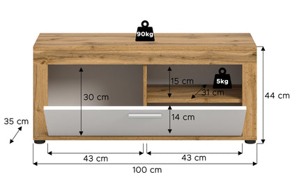 Homes & Jones Sitzbank Garderobenschrank, Dielenmöbel-Flurmöbel