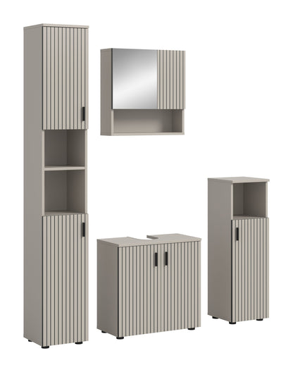 Bathroom Set MONE (W/H/D: approx. 150/192/30 cm) in cashmere/cashmere