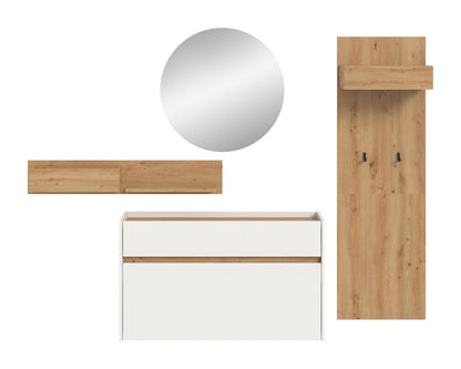 Homes & Jones Garderobe 4-tlg., Garderobenkomplettset, Dielenmöbel-Flurmöbel