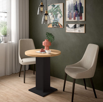 Homes & Jones Esstisch 70x76x70 cm, Esstisch klein, Bistrotisch, Tisch klein