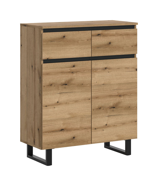 Kommode TOMASA (B/H/T: ca. 80/99/36 cm) in Evoke Oak Nachbildung/Evoke Oak Nachbildung
