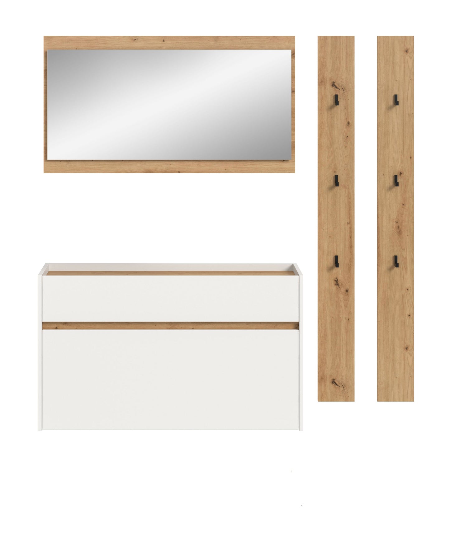 Ensemble de meubles d'entrée DRIVE (L/H/P : env. 172/192/32 cm) en Salbei/Salbei
