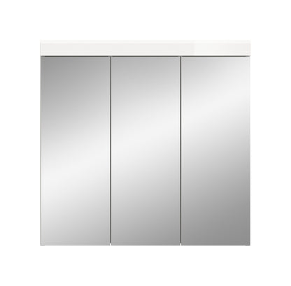 Scout Spiegelschrank  (B/H/T: 80x79x18 cm) in Spiegelglas und Weiß