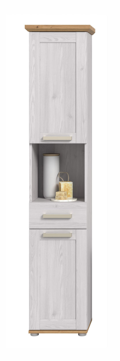 Tall cabinet VERONA (W/H/D: approx. 39/187/34 cm) in Sibiu Larch reproduction/Sibiu Larch reproduction