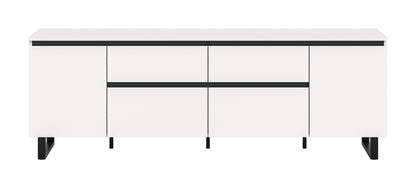 Meuble bas TV TOMASA (L/H/P : env. 188/65/36 cm) en imitation chêne Evoke/imitation chêne Evoke