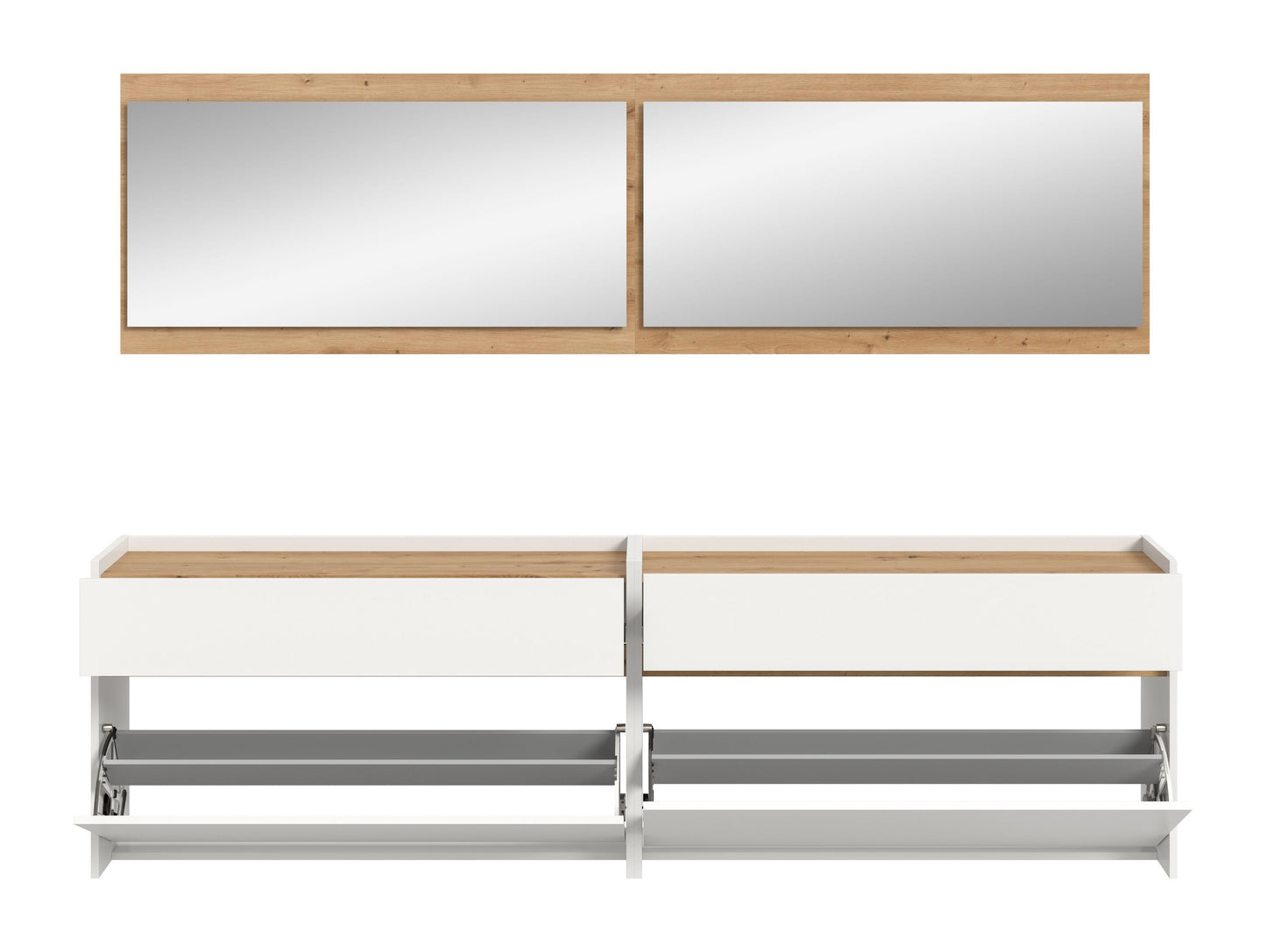 Homes & Jones Garderobe 4-tlg., Garderobenkomplettset, Dielenmöbel-Flurmöbel