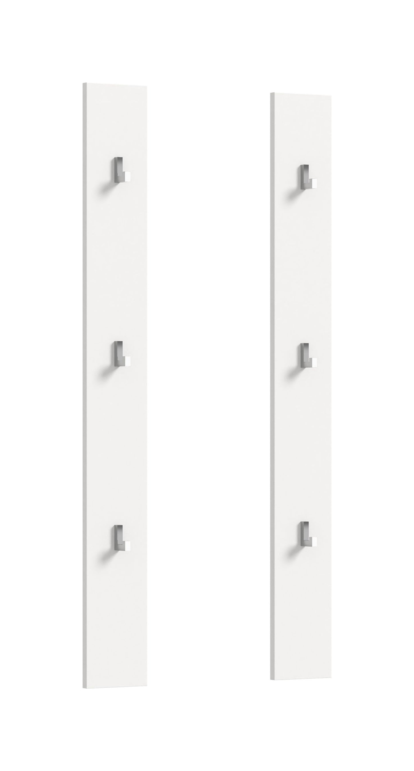 Panneau lot de 2 PROJEKT X (L/H/P : env. 13/115/3 cm) en blanc/blanc brillant