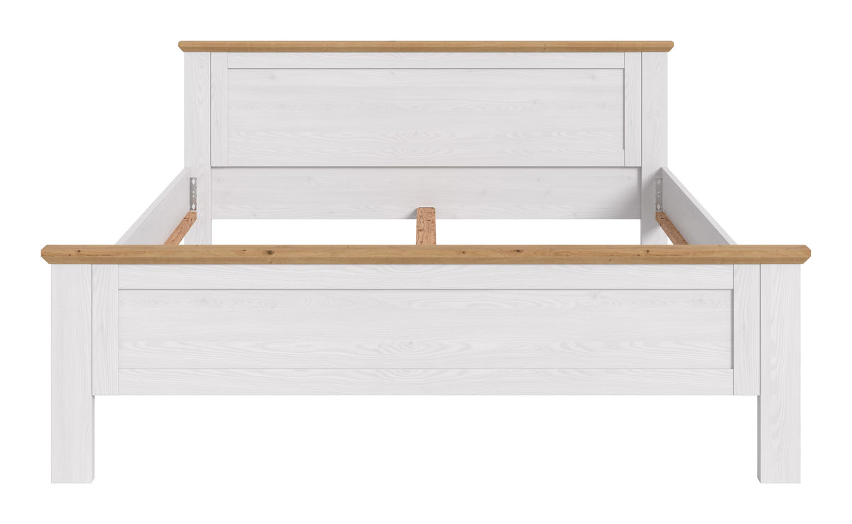 Bed 180x200 VERONA (W/H/D: approx. 189/90/209 cm) in Sibiu Larch replica/Sibiu Larch replica