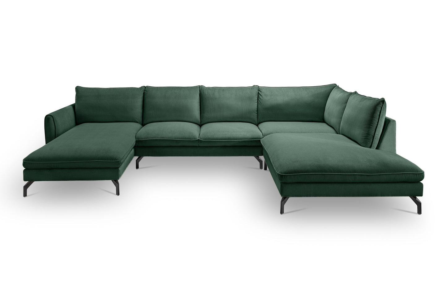 Homes & Jones Ecksofa Wohnlandschaft mit Webstoff-Bezug, Sofa in U-Form