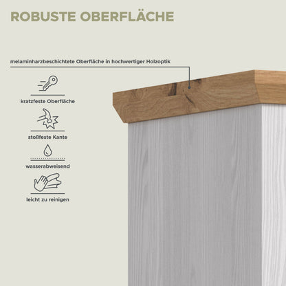 Homes & Jones Büroschrank Aktenschrank im Landhausstil, Büromöbel