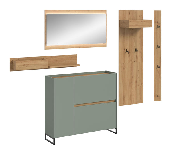 Ensemble d'entrée DRIVE (L/H/P : env. 236/192/32 cm) en sauge/sauge