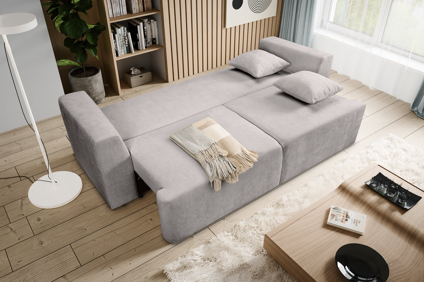 Canapé convertible Point – Canapé moderne avec fonction couchage