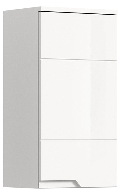 Meuble haut SOLERO (L/H/P: env. 38/73/27 cm) en blanc/blanc brillant