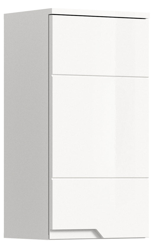 Meuble haut SOLERO (L/H/P: env. 38/73/27 cm) en blanc/blanc brillant