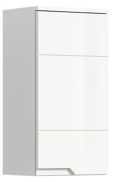 Meuble haut SOLERO (L/H/P: env. 38/73/27 cm) en blanc/blanc brillant