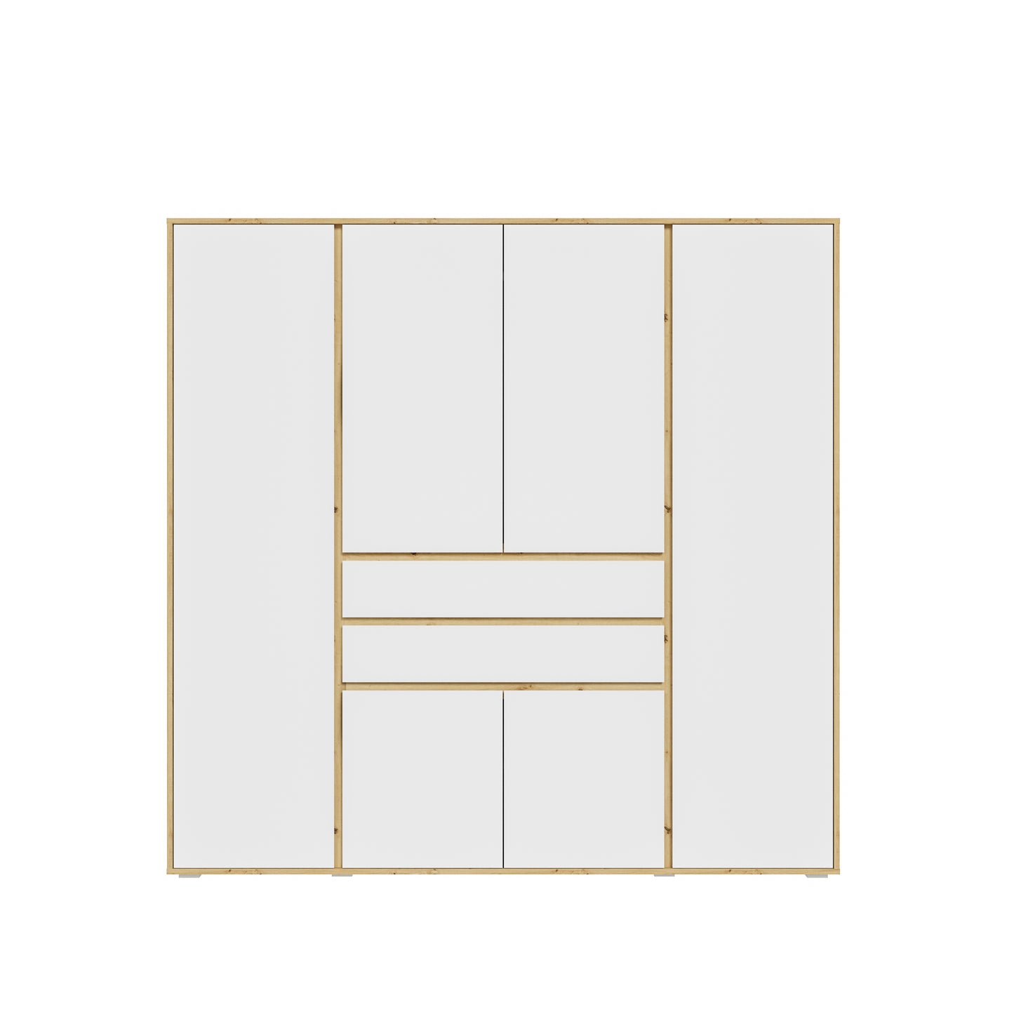 Homes & Jones Kleiderschrank 4trg., Gesamtbreite 197 cm, Universalschrank