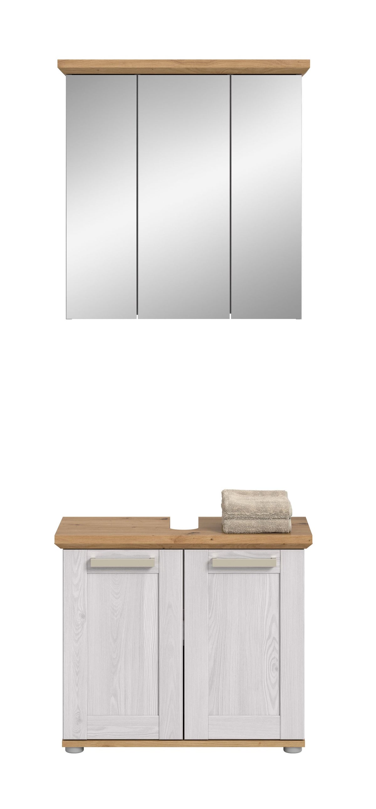 Bathroom set VERONA (W/H/D: approx. 69/187/34 cm) in Sibiu Larch reproduction/Sibiu Larch reproduction
