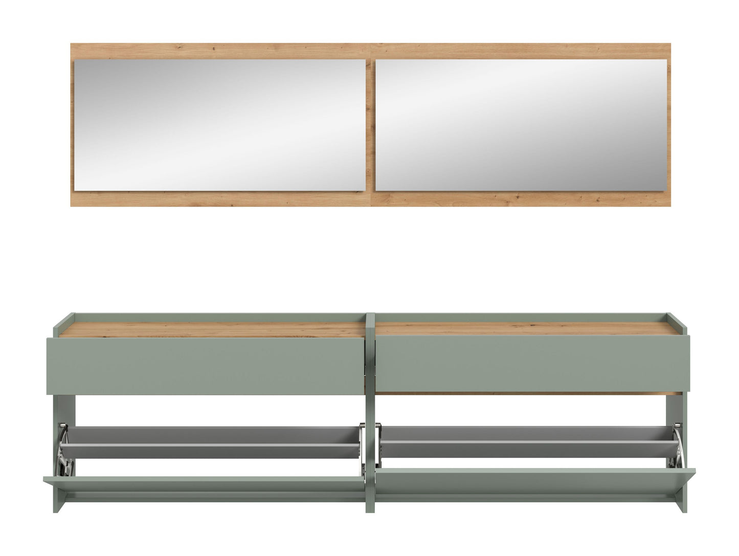 Homes & Jones Garderobe 4-tlg., Garderobenkomplettset, Dielenmöbel-Flurmöbel