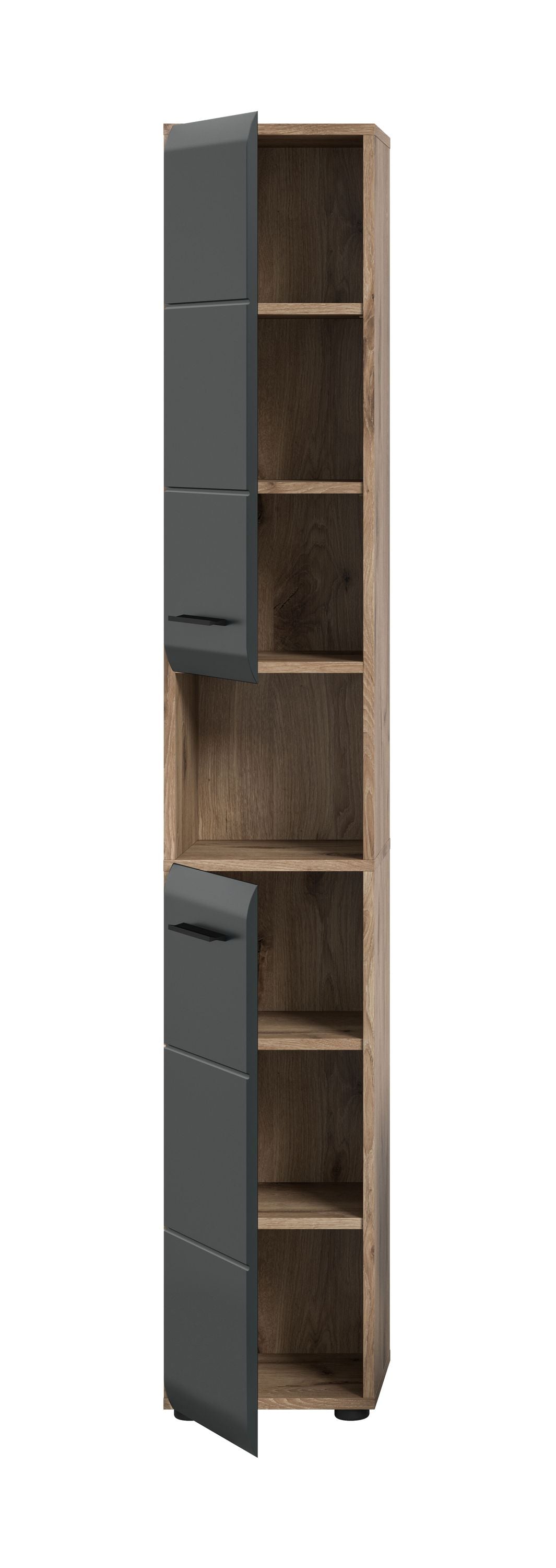 Homes & Jones Badhochschrank schmal 30 cm breit, Badschrank, Badmöbel
