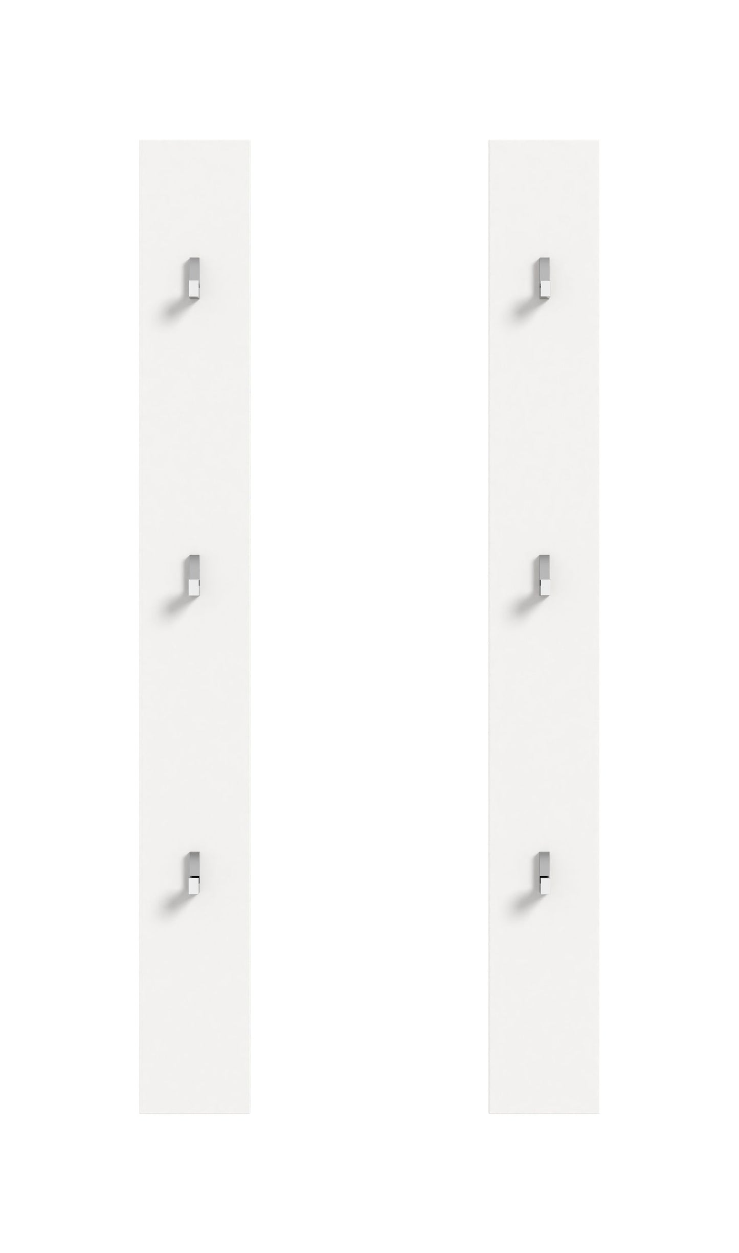 Panneau lot de 2 PROJEKT X (L/H/P : env. 13/115/3 cm) en blanc/blanc brillant