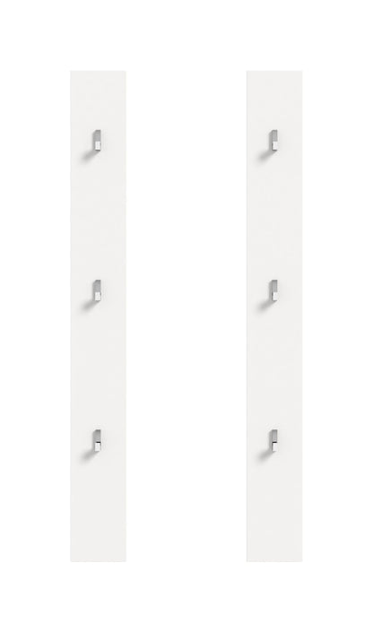 Panneau lot de 2 PROJEKT X (L/H/P : env. 13/115/3 cm) en blanc/blanc brillant