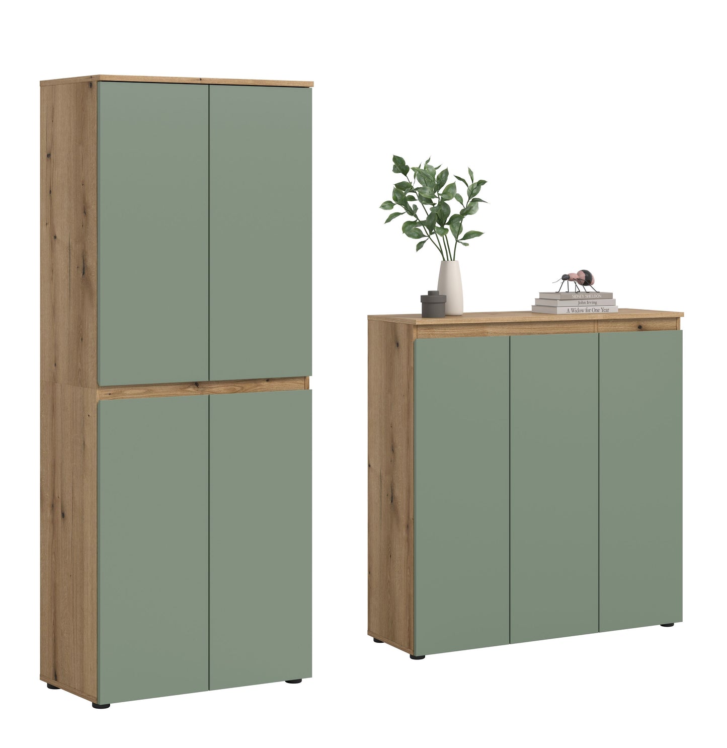 Homes & Jones Universalschrank 2-tlg., Mehrzweckschrank, Breite Gesamt 190 cm