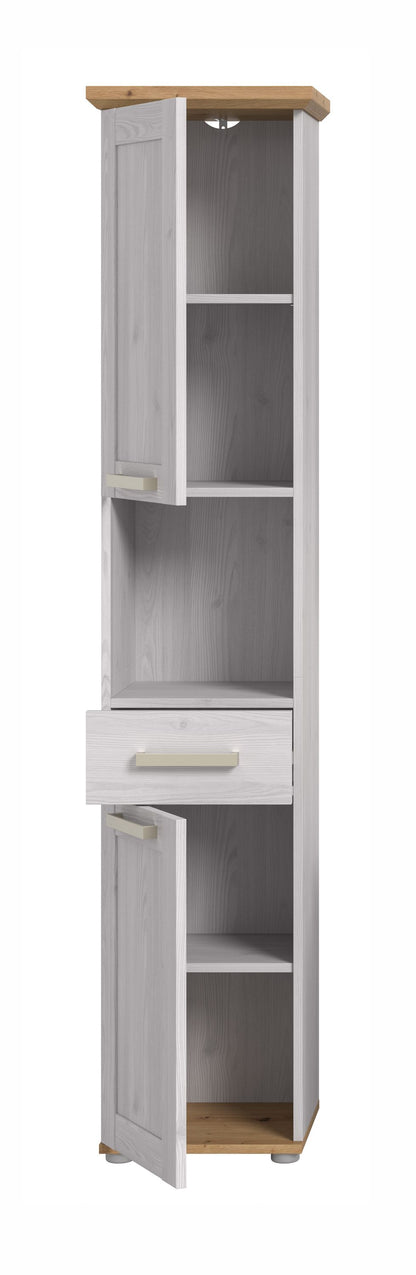 Tall cabinet VERONA (W/H/D: approx. 39/187/34 cm) in Sibiu Larch reproduction/Sibiu Larch reproduction