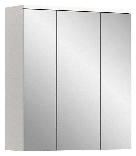 Armoire de toilette SOLERO (L/H/P : env. 63/73/21 cm) en blanc/blanc brillant