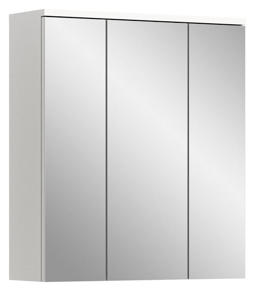Armoire de toilette SOLERO (L/H/P : env. 63/73/21 cm) en blanc/blanc brillant