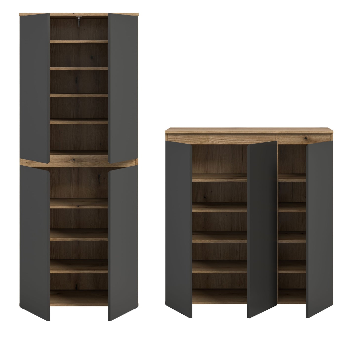 Homes & Jones Universalschrank 2-tlg., Mehrzweckschrank, Breite Gesamt 190 cm