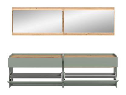 Homes & Jones Garderobe 4-tlg. inkl. Beleuchtung, Dielenmöbel-Flurmöbel