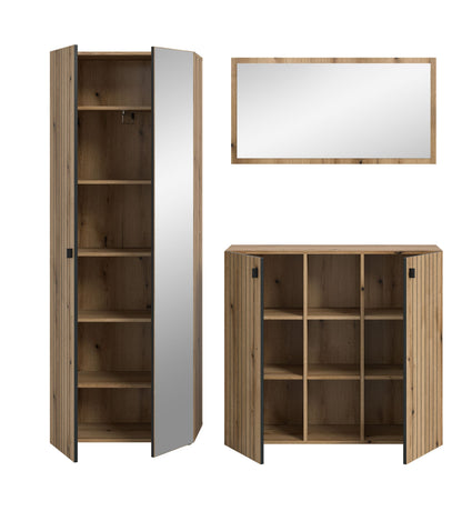 Homes & Jones Garderobe 3-tlg. Garderoben Set, Flurmöbel-Dielenmöbel